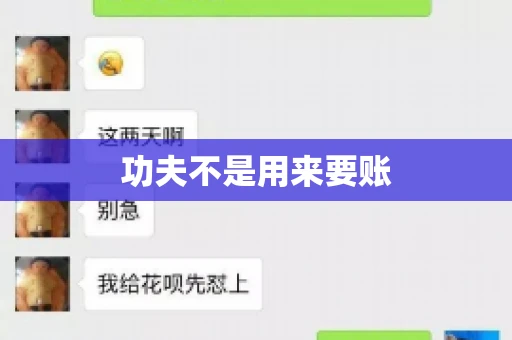 功夫不是用来要账