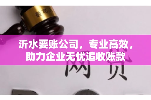 沂水要账公司,专业高效,助力企业无忧追收账款 沂水要账公司,专业高效,助力企业无忧追收账款