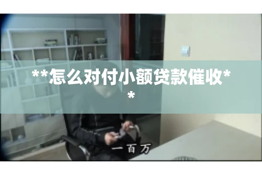 **怎么对付小额贷款催收**