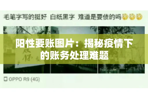 阳性要账图片：揭秘疫情下的账务处理难题