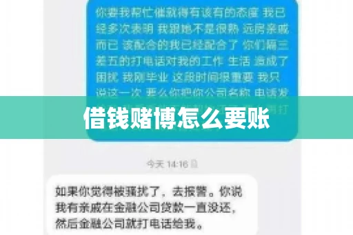 借钱赌博怎么要账