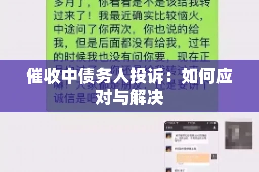 催收中债务人投诉：如何应对与解决