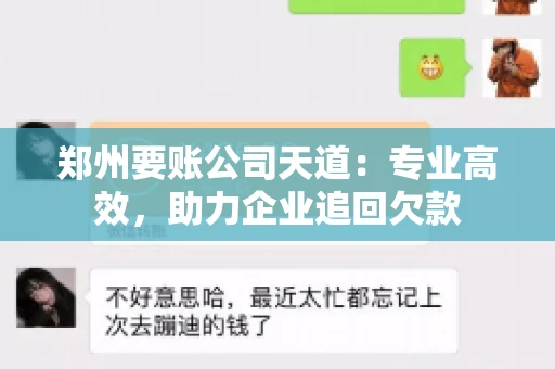 郑州要账公司天道:专业高效,助力企业追回欠款 郑州要账公司天道:专业高效,助力企业追回欠款