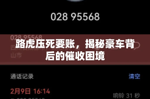 路虎压死要账，揭秘豪车背后的催收困境